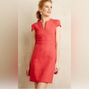 Anthropologie X 4 Collective Winnie Sheath V-Neck Dress Size 0 NWT